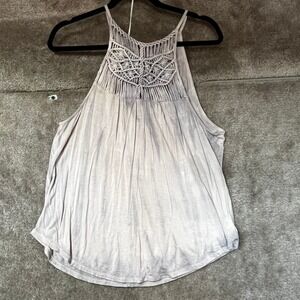 American Eagle Womens Soft & Sexy Tank Top Lg Lavender Summer Casual Boho Travel